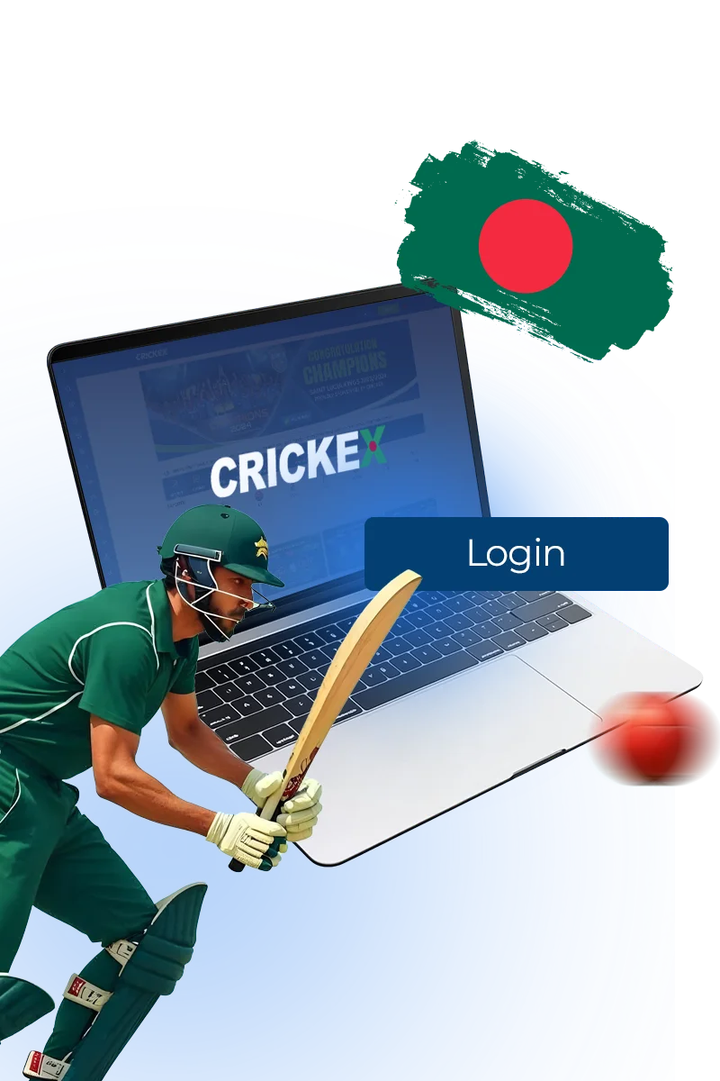 Login Process CRICKEX 